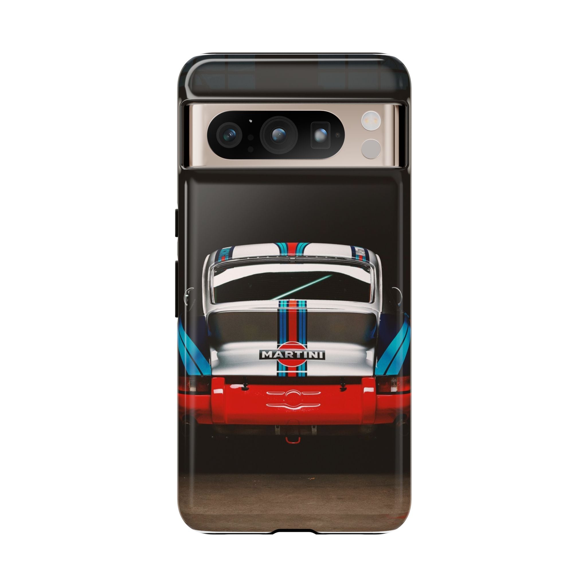 Classic Racecar Tough Phone Case — Retro Striped Vintage Sports Car Design