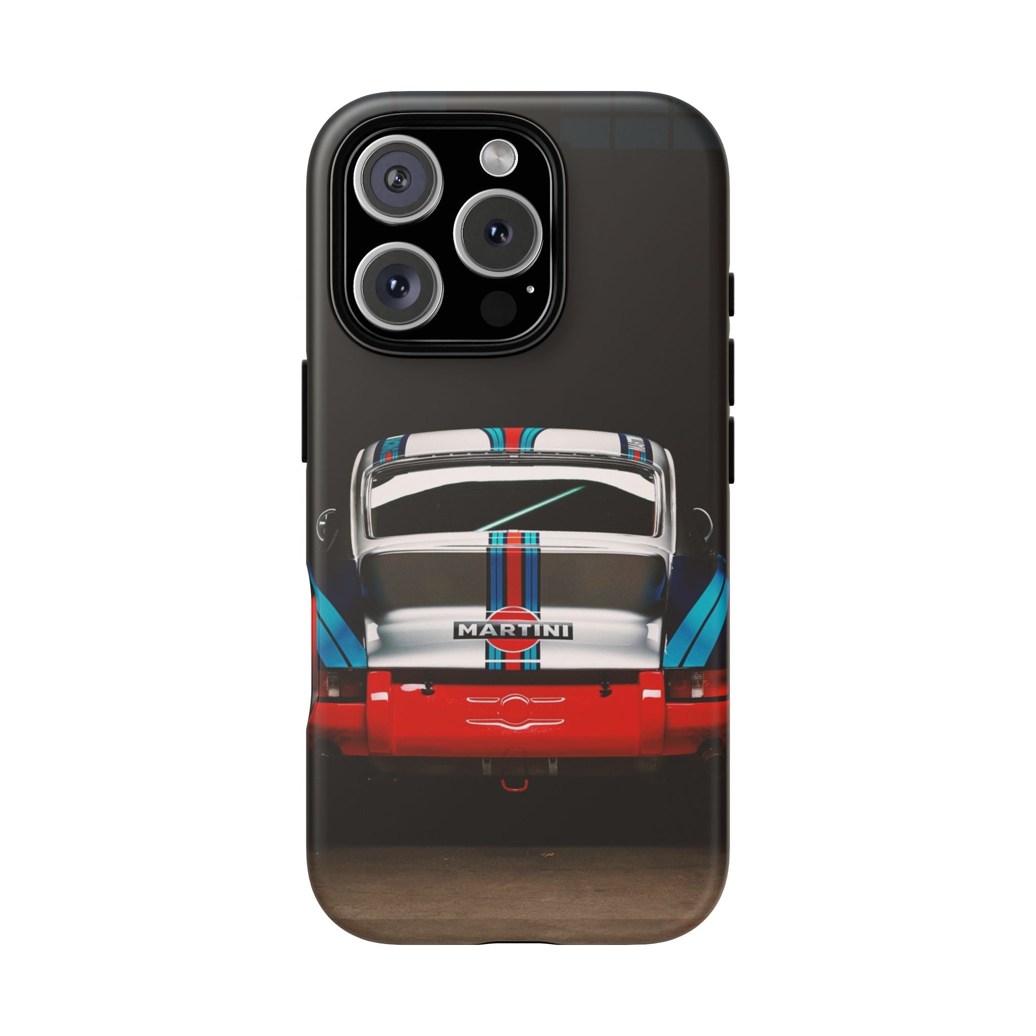 Classic Racecar Tough Phone Case — Retro Striped Vintage Sports Car Design