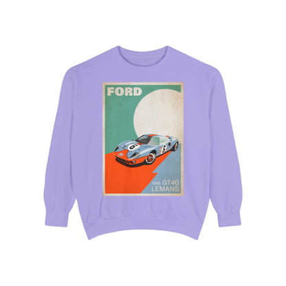 Ford GT40 Le Mans Vintage Race Sweatshirt