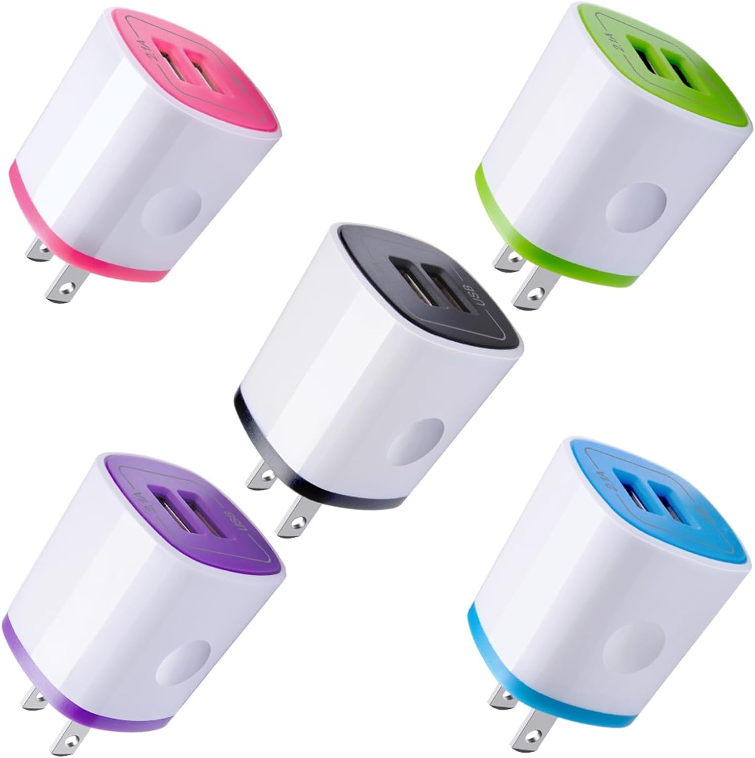 Fast charging for all devices: Dual-port charging block delivers 2.1A power for quicker, efficient charging