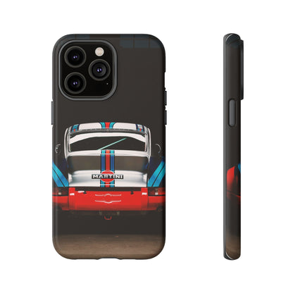 Classic Racecar Tough Phone Case — Retro Striped Vintage Sports Car Design