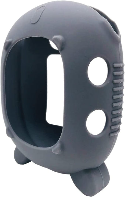 Silicone Protective Case for JBL Clip 4 – Durable Carrying Cover with Stand-Up Holder, Designed for JBL Clip 4 Portable Bluetooth Speaker (Grey)