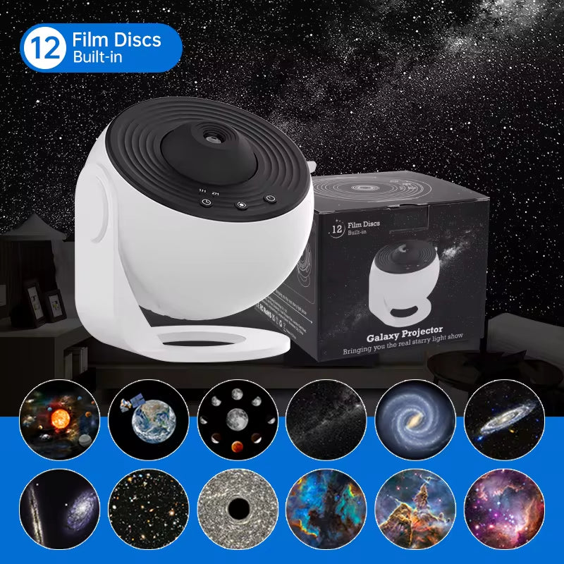 Galaxy Starry Sky Projector with 360° Rotation - Perfect Night Light for Kids, Valentine's Day, or Wedding Decor