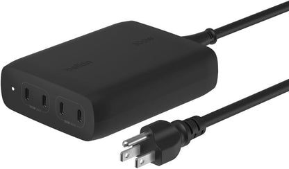 Belkin BoostCharge Pro 4-Port GaN Wall Charger 200W - Black
