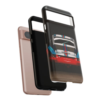 Classic Racecar Tough Phone Case — Retro Striped Vintage Sports Car Design