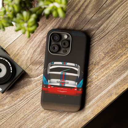 Classic Racecar Tough Phone Case — Retro Striped Vintage Sports Car Design