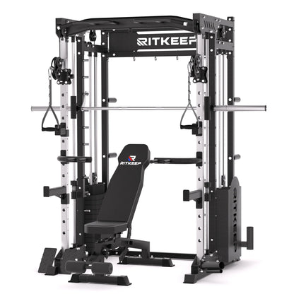 PMAX 5600 Home Gym Smith Machine with Integrated Weight System