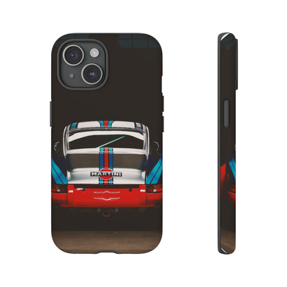 Classic Racecar Tough Phone Case — Retro Striped Vintage Sports Car Design