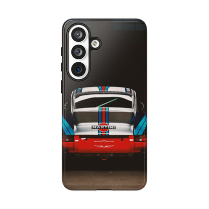 Classic Racecar Tough Phone Case — Retro Striped Vintage Sports Car Design