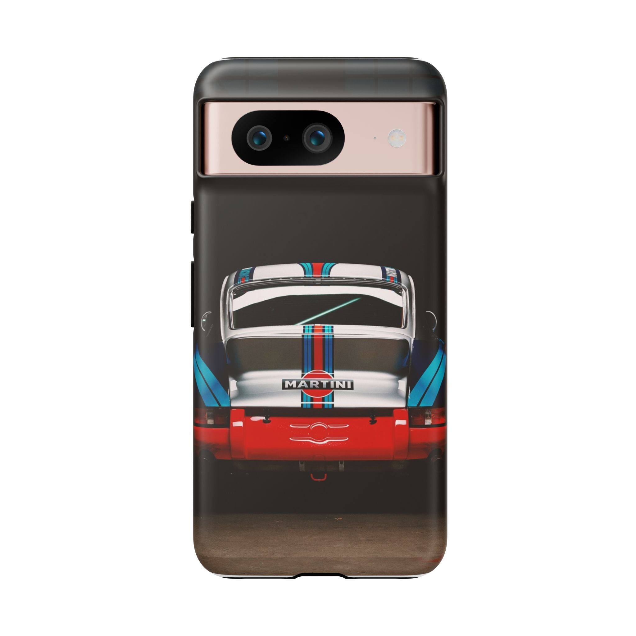 Classic Racecar Tough Phone Case — Retro Striped Vintage Sports Car Design