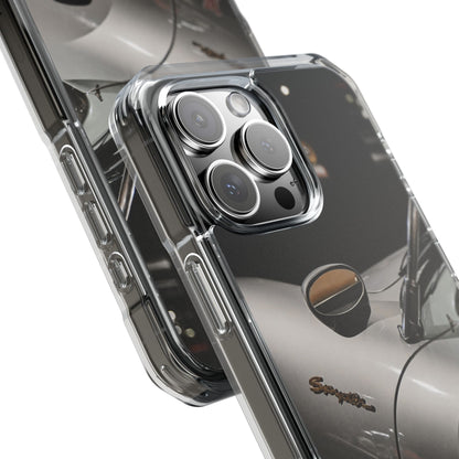 Clear Magnetic Impact Phone Case – Vintage Racing #35 Design