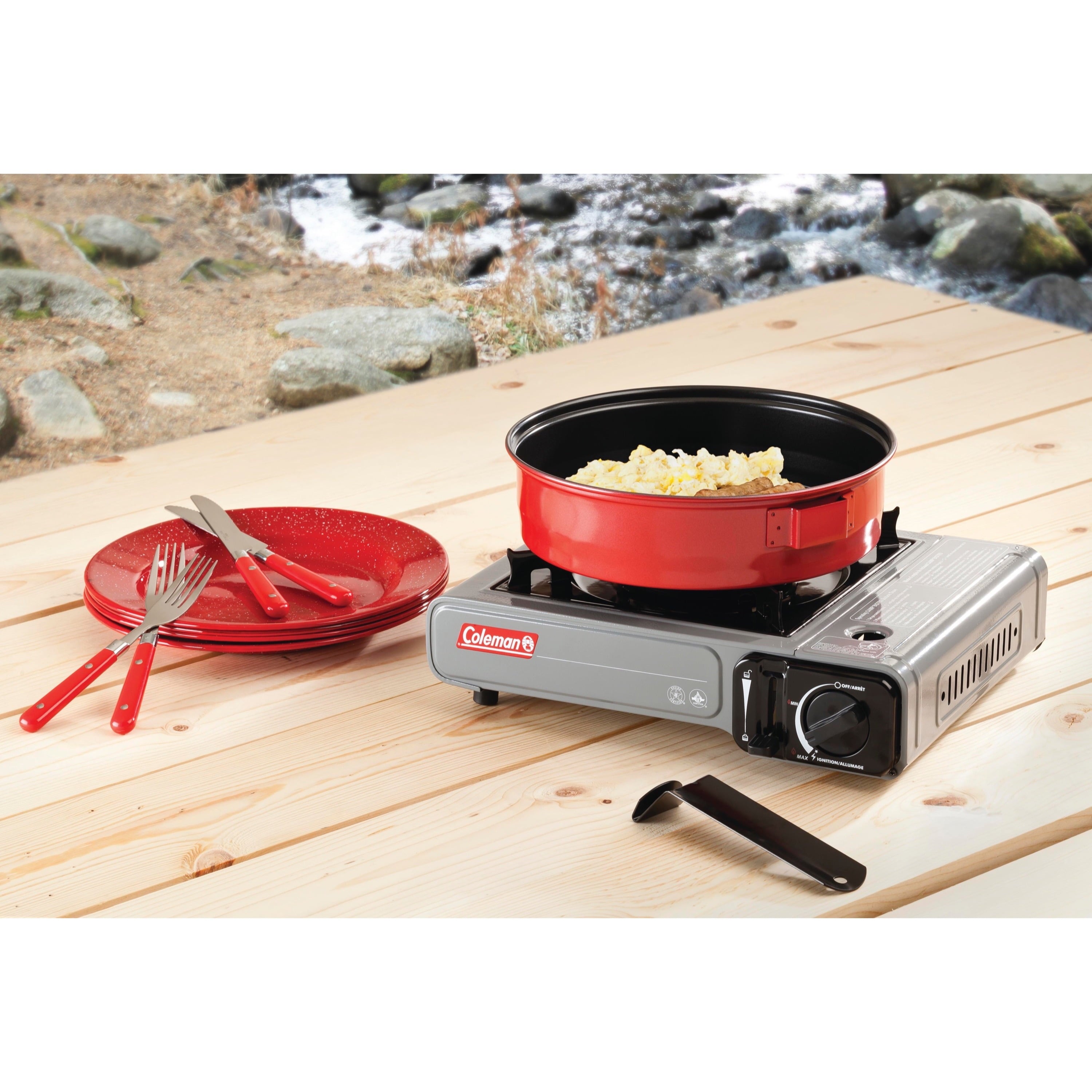 Portable Single-Burner Butane Camping Stove - Compact & Reliable
