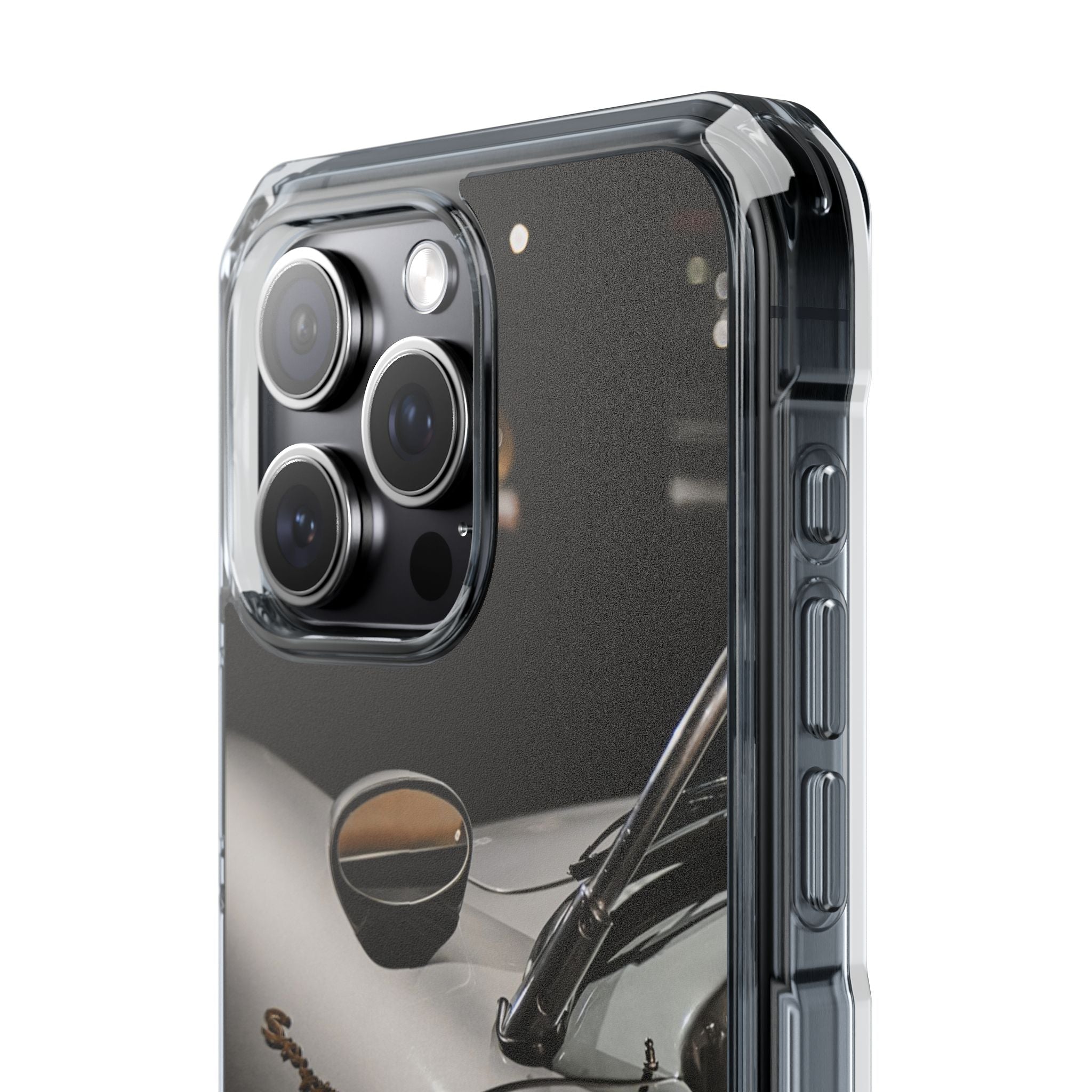 Clear Magnetic Impact Phone Case – Vintage Racing #35 Design