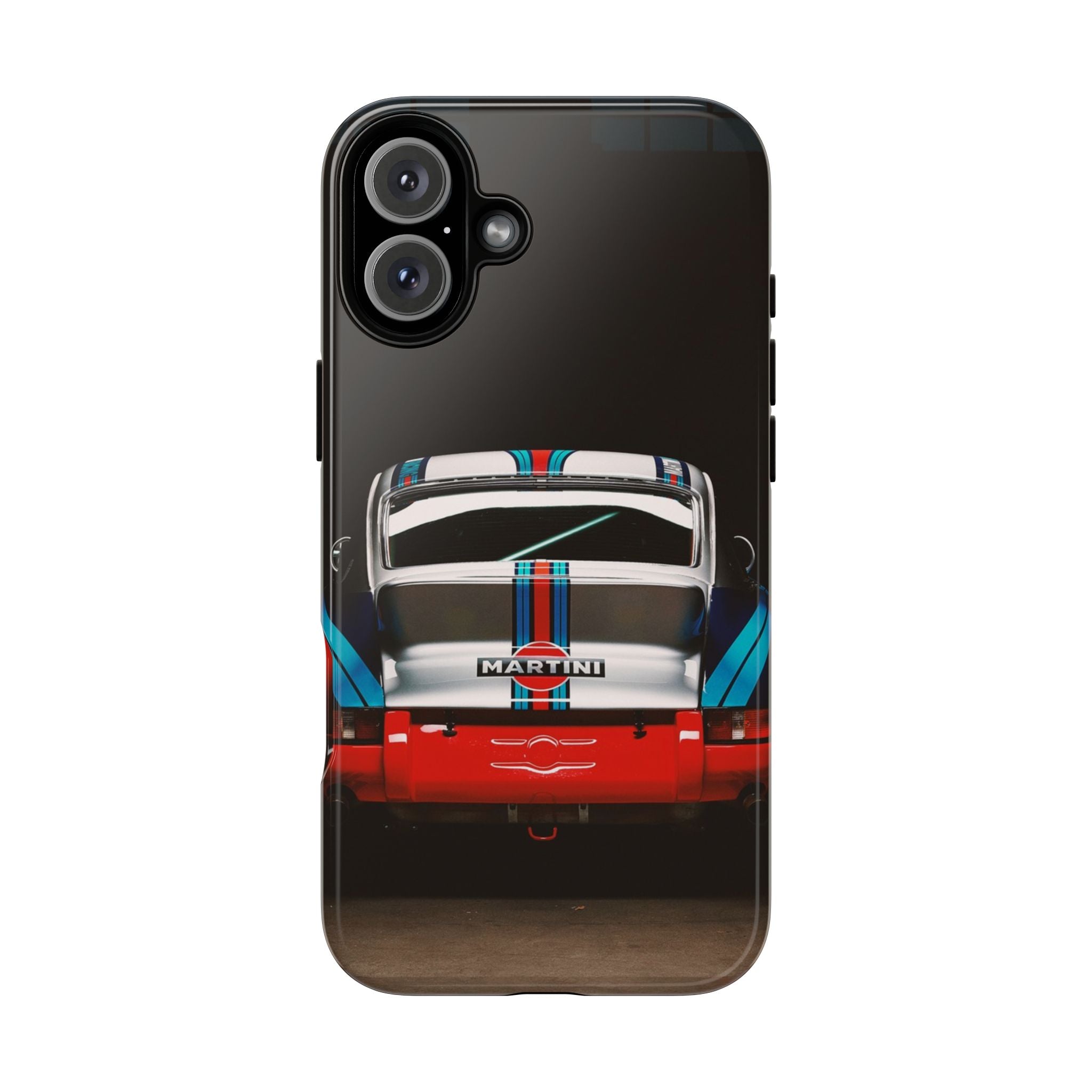 Classic Racecar Tough Phone Case — Retro Striped Vintage Sports Car Design