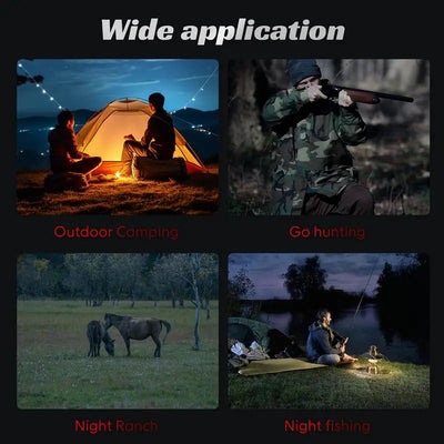 Night Vision Monocular with HD Screen & Infrared – Compass, Photo & Video Capture, Ideal for Camping & Wildlife Observation