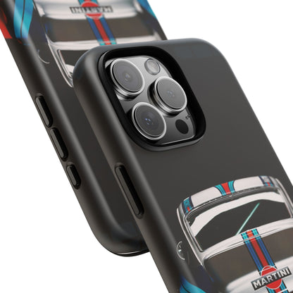 Classic Racecar Tough Phone Case — Retro Striped Vintage Sports Car Design