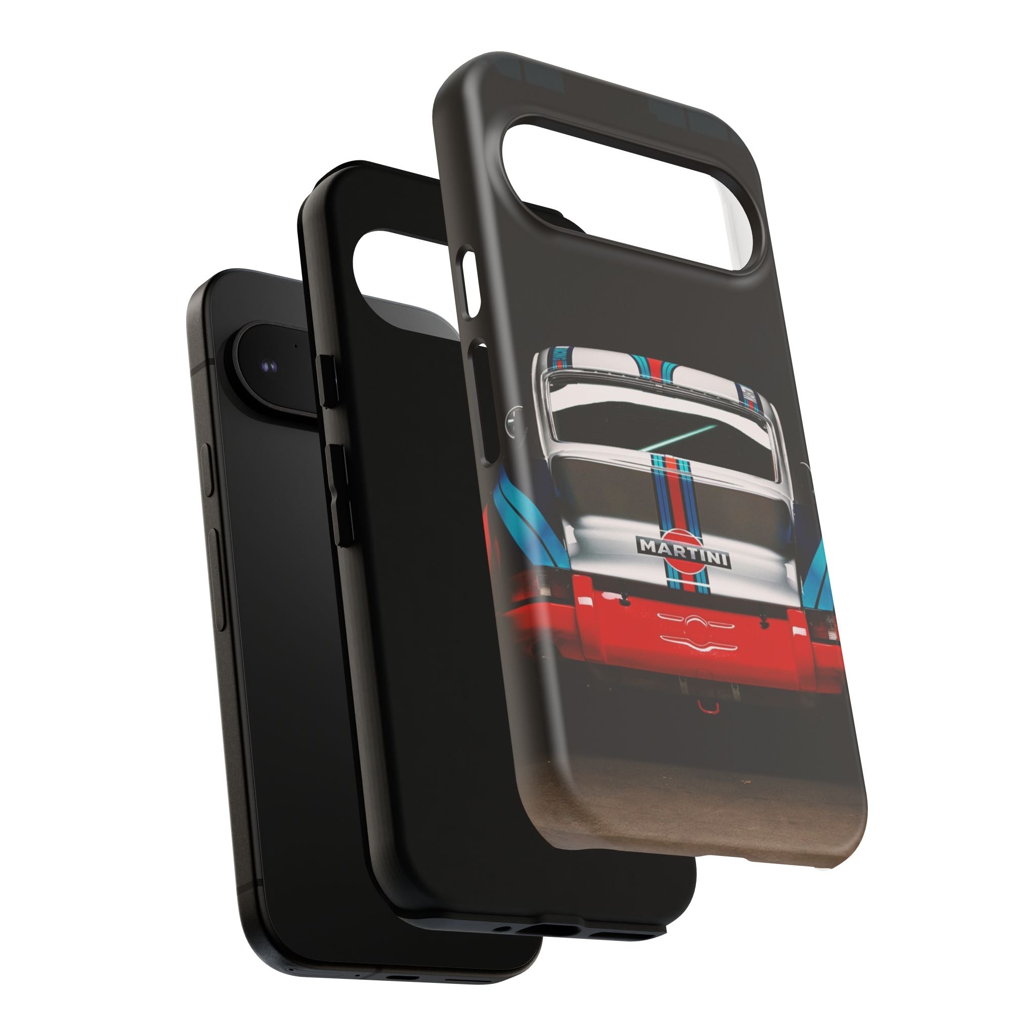 Classic Racecar Tough Phone Case — Retro Striped Vintage Sports Car Design
