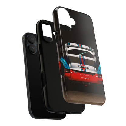 Classic Racecar Tough Phone Case — Retro Striped Vintage Sports Car Design