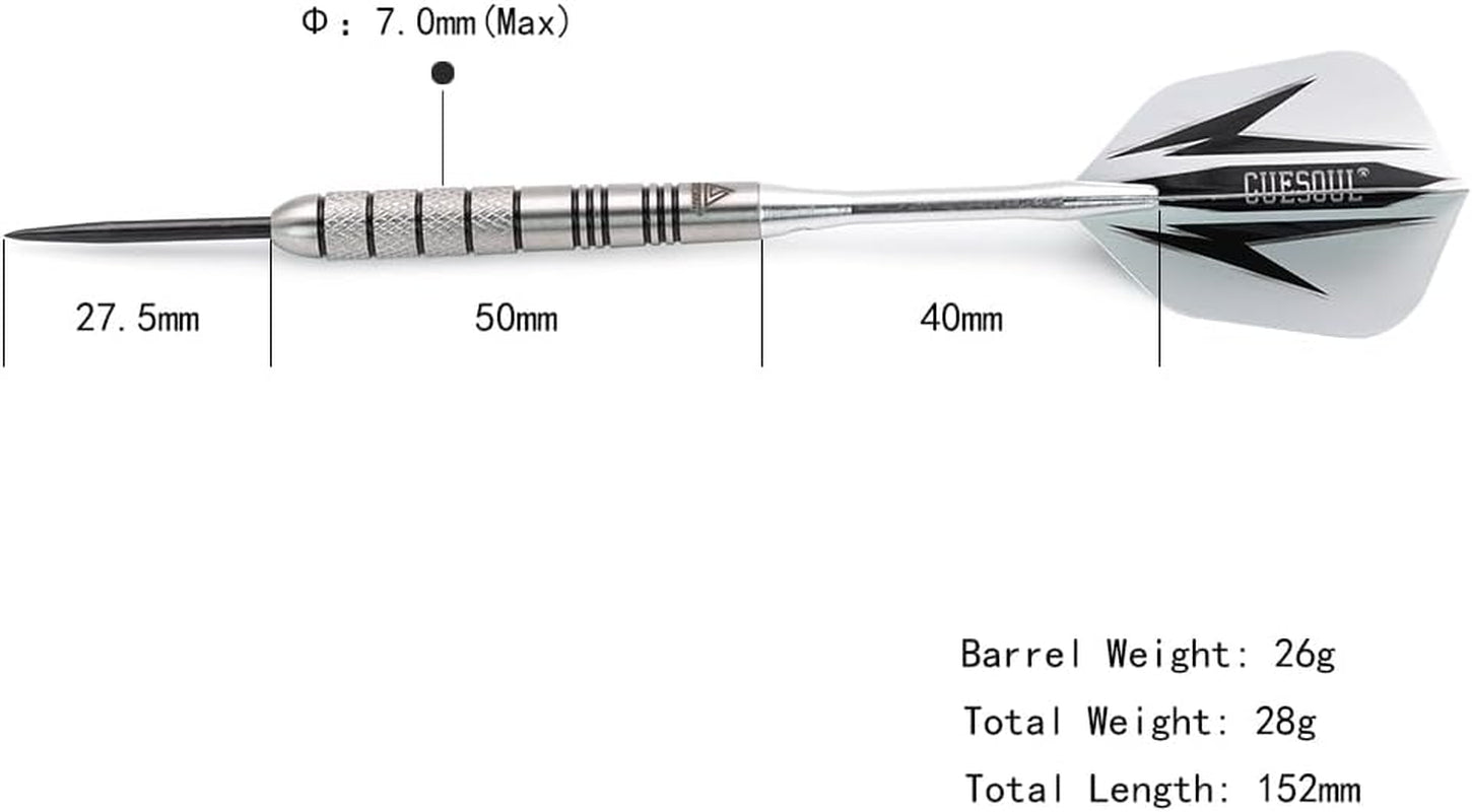 Professional Tungsten Steel Tip Darts - Available in 30G to 22G Weights