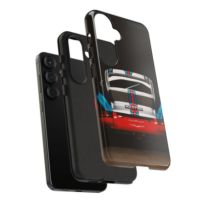Classic Racecar Tough Phone Case — Retro Striped Vintage Sports Car Design