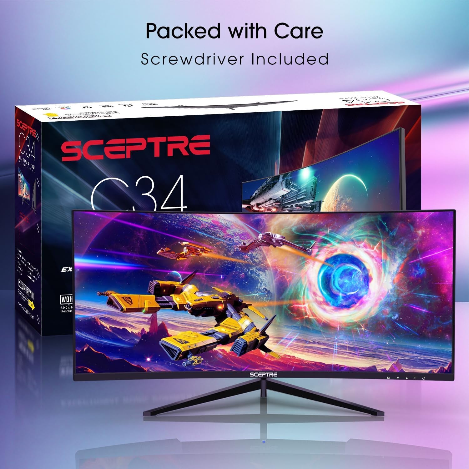 30" Ultra-Wide Curved Gaming Monitor - 200Hz, 2560x1080, HDMI & DP
