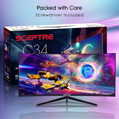 30" Ultra-Wide Curved Gaming Monitor - 200Hz, 2560x1080, HDMI & DP