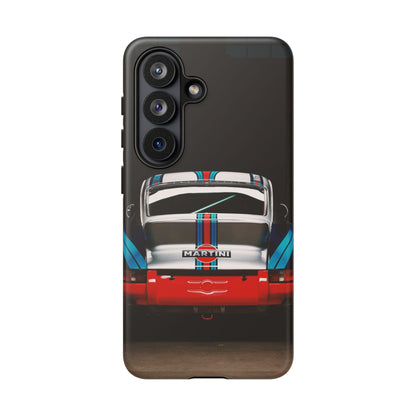 Classic Racecar Tough Phone Case — Retro Striped Vintage Sports Car Design