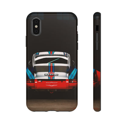 Classic Racecar Tough Phone Case — Retro Striped Vintage Sports Car Design