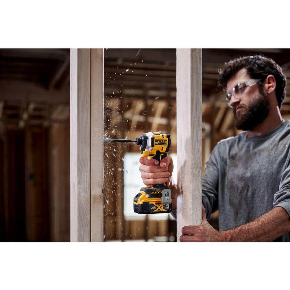 ATOMIC 20V MAX Brushless Impact Driver Kit with 5Ah Battery, Charger & Bag