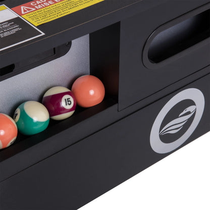 72" 4-in-1 Swivel Game Table with Air Hockey, Table Tennis, Pool, and Launch Football