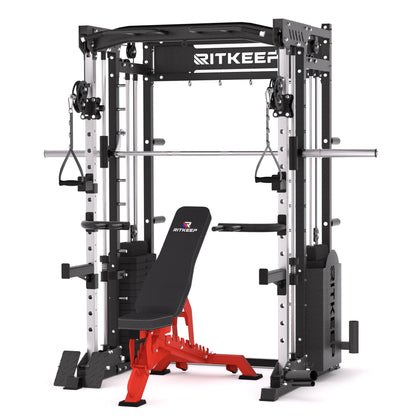 PMAX 5600 Home Gym Smith Machine with Integrated Weight System