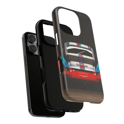 Classic Racecar Tough Phone Case — Retro Striped Vintage Sports Car Design