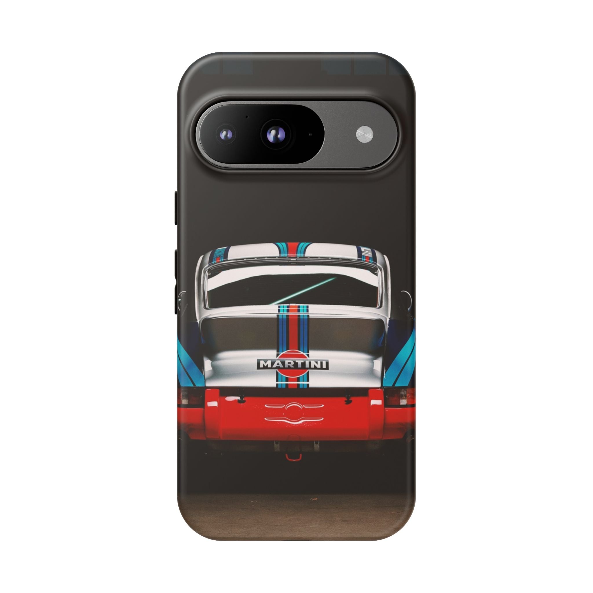 Classic Racecar Tough Phone Case — Retro Striped Vintage Sports Car Design