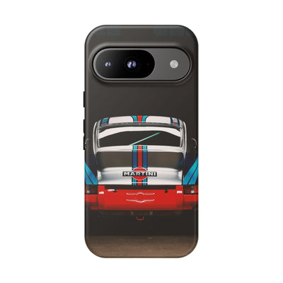 Classic Racecar Tough Phone Case — Retro Striped Vintage Sports Car Design