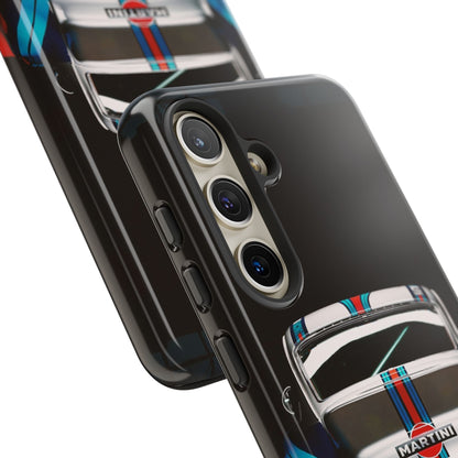 Classic Racecar Tough Phone Case — Retro Striped Vintage Sports Car Design