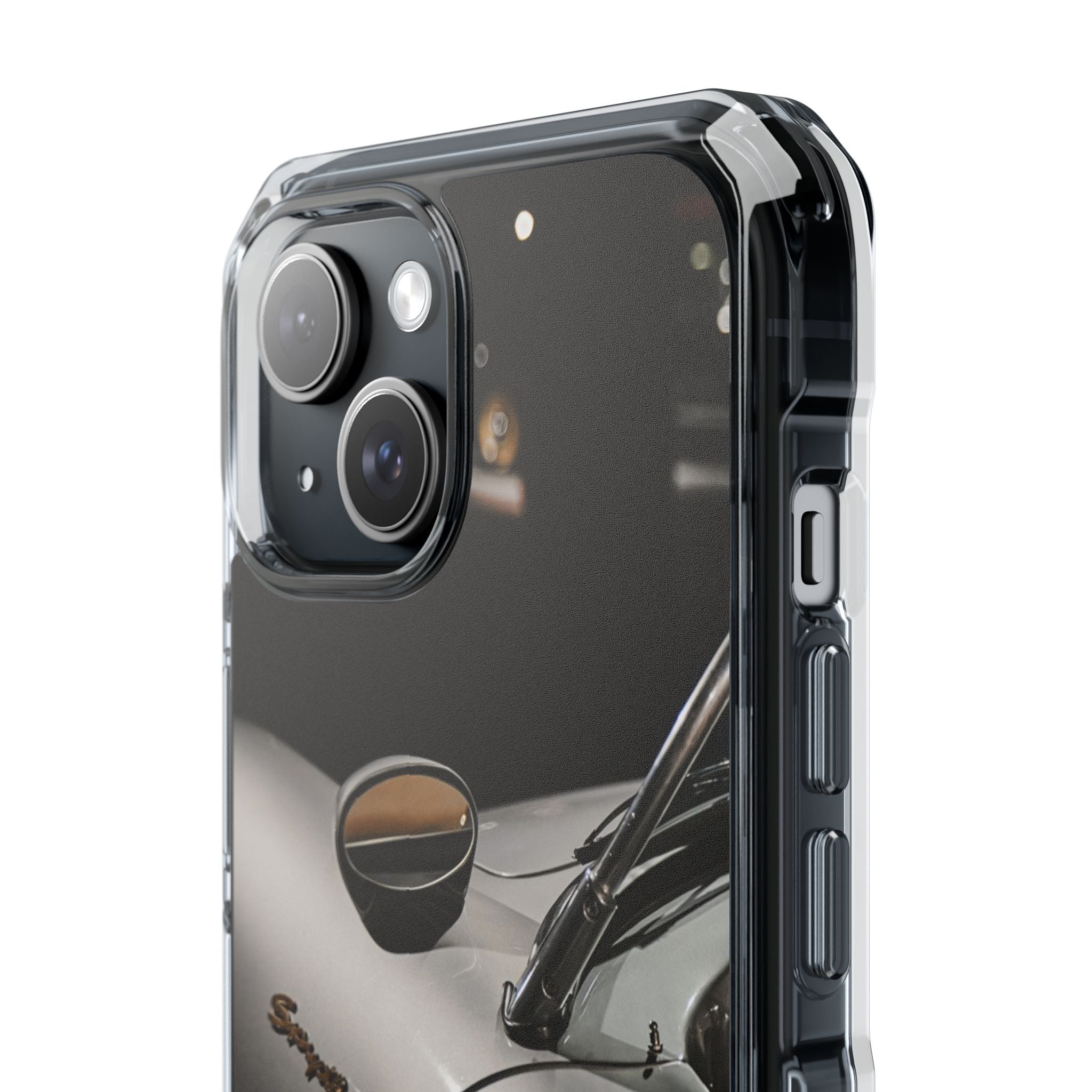 Clear Magnetic Impact Phone Case – Vintage Racing #35 Design