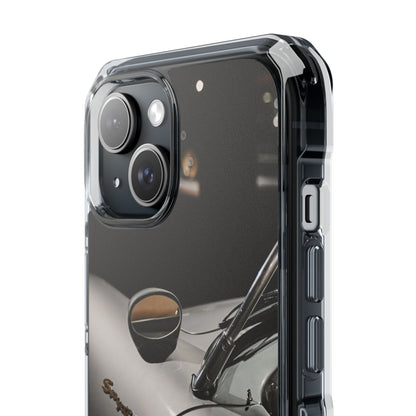 Clear Magnetic Impact Phone Case – Vintage Racing #35 Design