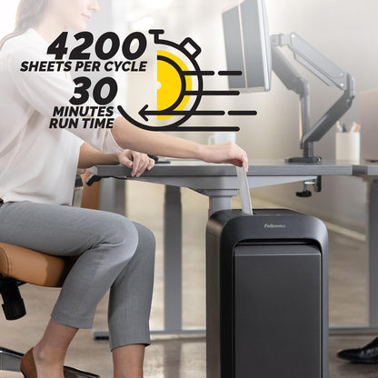 Mfg Co. Powershred LX220 - 20-Sheet Micro-Cut Paper Shredder, Black