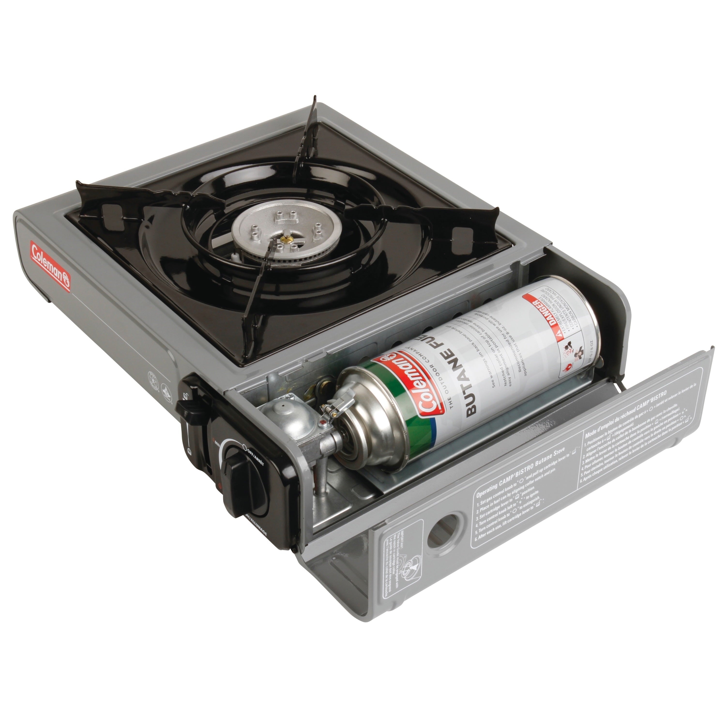 Portable Single-Burner Butane Camping Stove - Compact & Reliable