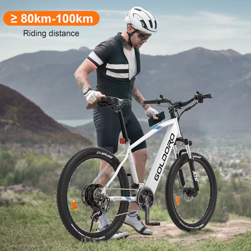 Electric Bike 26-In X7 - 250W/36Vmaxax - 18 MPH - Large Size - Full Suspension - E-Bike with Brushless Motor - Dual Disc Brakes
