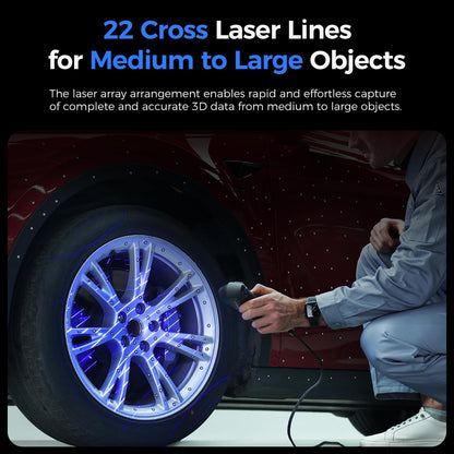 Creality 3D Scanner Raptor Pro for Automotive & Engineering Projects with Metrology-Grade 0.02mm Accuracy