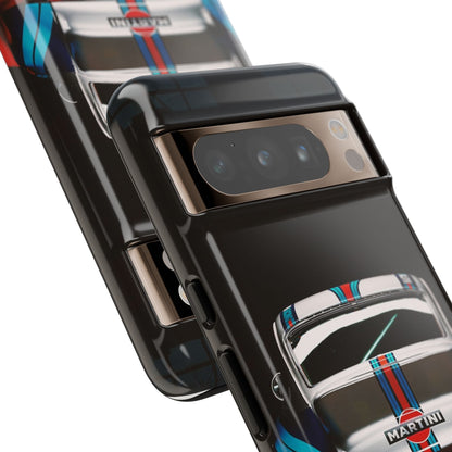 Classic Racecar Tough Phone Case — Retro Striped Vintage Sports Car Design