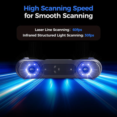 Creality 3D Scanner Raptor Pro for Automotive & Engineering Projects with Metrology-Grade 0.02mm Accuracy