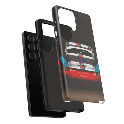 Classic Racecar Tough Phone Case — Retro Striped Vintage Sports Car Design