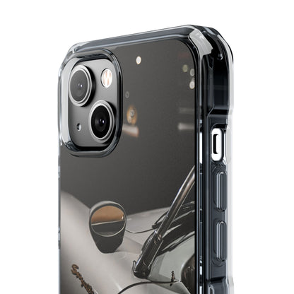 Clear Magnetic Impact Phone Case – Vintage Racing #35 Design