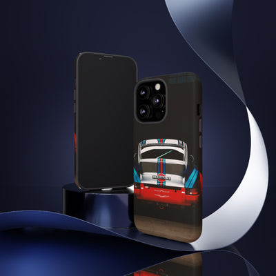 Classic Racecar Tough Phone Case — Retro Striped Vintage Sports Car Design