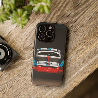 Classic Racecar Tough Phone Case — Retro Striped Vintage Sports Car Design