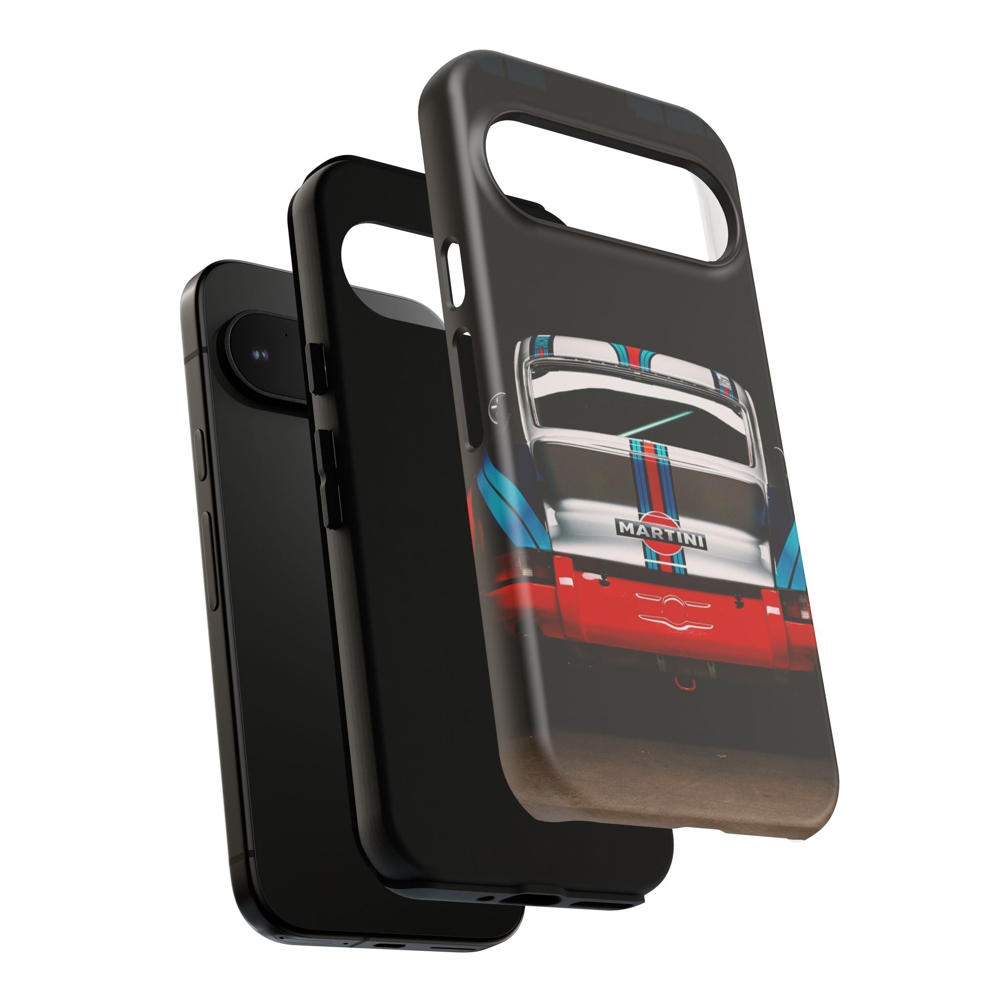 Classic Racecar Tough Phone Case — Retro Striped Vintage Sports Car Design