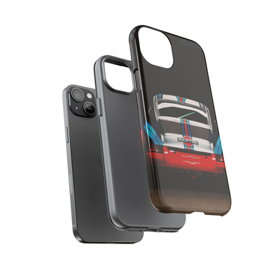 Classic Racecar Tough Phone Case — Retro Striped Vintage Sports Car Design