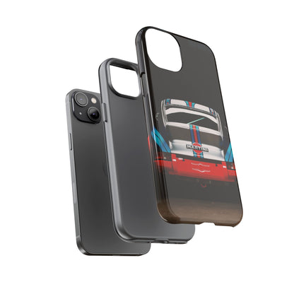 Classic Racecar Tough Phone Case — Retro Striped Vintage Sports Car Design